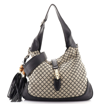 Gucci New Jackie Bag Diamante Canvas Medium