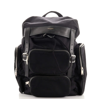 Saint Laurent Hunting Backpack Canvas