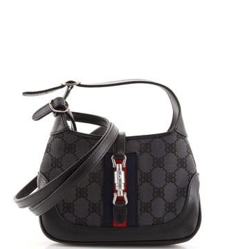 Balenciaga x Gucci The Hacker Project Jackie 1961 Hobo BB Canvas Mini