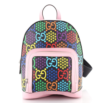 Gucci Zip Pocket Backpack Psychedelic Print GG Coated Canvas Small