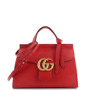 Gucci GG Marmont Top Handle Bag Leather Small