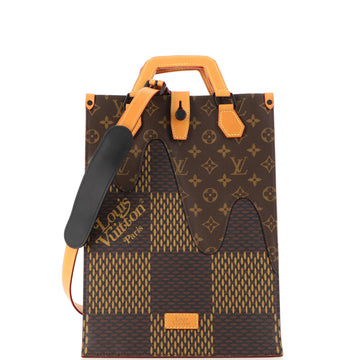 Louis Vuitton Nigo Tote Limited Edition Giant Damier and Monogram Canvas Mini