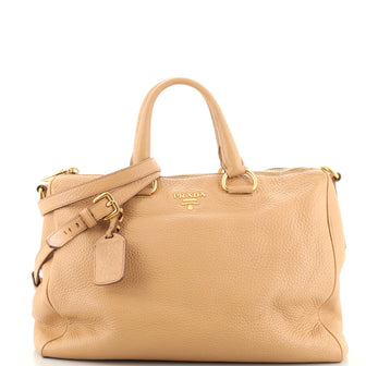 Prada Convertible Boston Bag Vitello Daino Medium