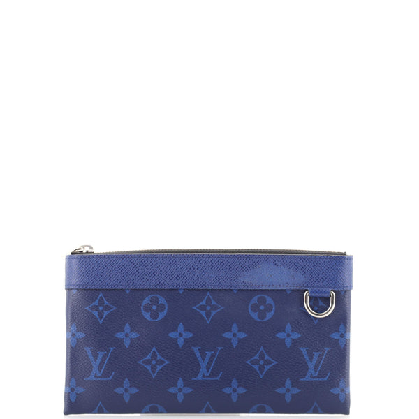 Louis Vuitton Blue Taigarama Pochette Discovery PM