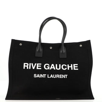 Saint Laurent Rive Gauche Shopper Tote Canvas Large