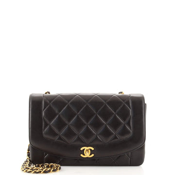 Chanel Vintage Diana Flap Bag Quilted Lambskin Medium