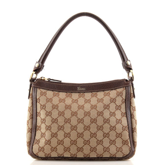 Gucci Abbey Zip Shoulder Bag GG Canvas Small