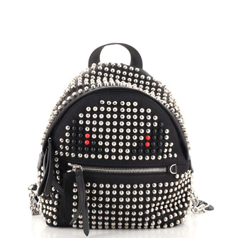 Fendi Monster Backpack Studded Nylon Mini