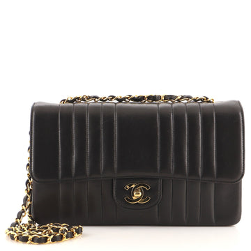 Chanel Vintage CC Chain Flap Bag Vertical Quilt Lambskin Medium