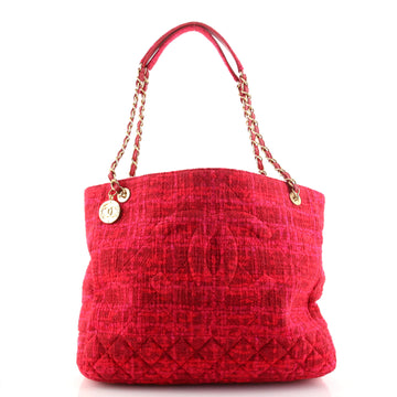 Chanel Paris-31 Rue Cambon Timeless CC Shopping Tote Quilted Wool Tweed Large