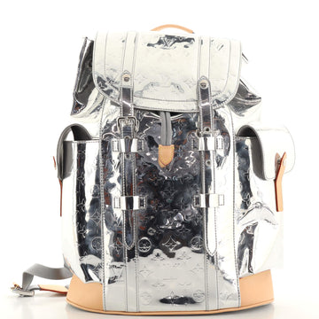 Louis Vuitton Christopher Backpack Monogram Mirror Coated Canvas MM