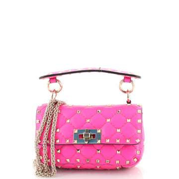 Valentino Garavani Rockstud Spike Flap Bag Quilted Leather Mini
