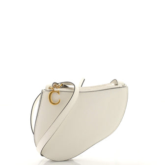 Christian Dior Saddle Triple Zip Crossbody Pouch Leather