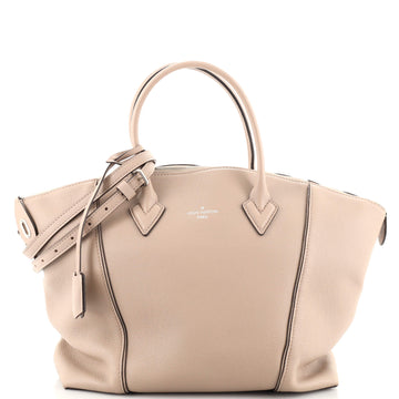 Louis Vuitton Soft Lockit Handbag Leather MM