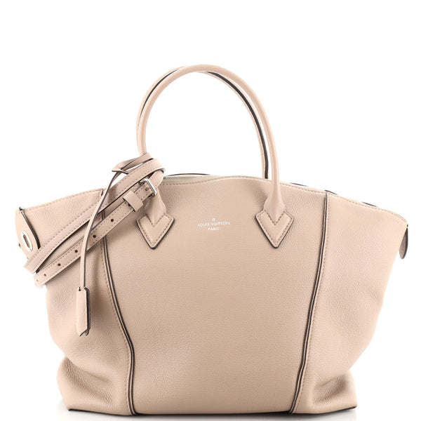 Louis Vuitton Soft Lockit Handbag Leather MM Neutral 58674286