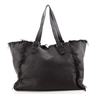 Bottega Veneta Belted Tote Fringe Leather Large