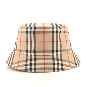 Burberry Bucket Hat Vintage Check Canvas