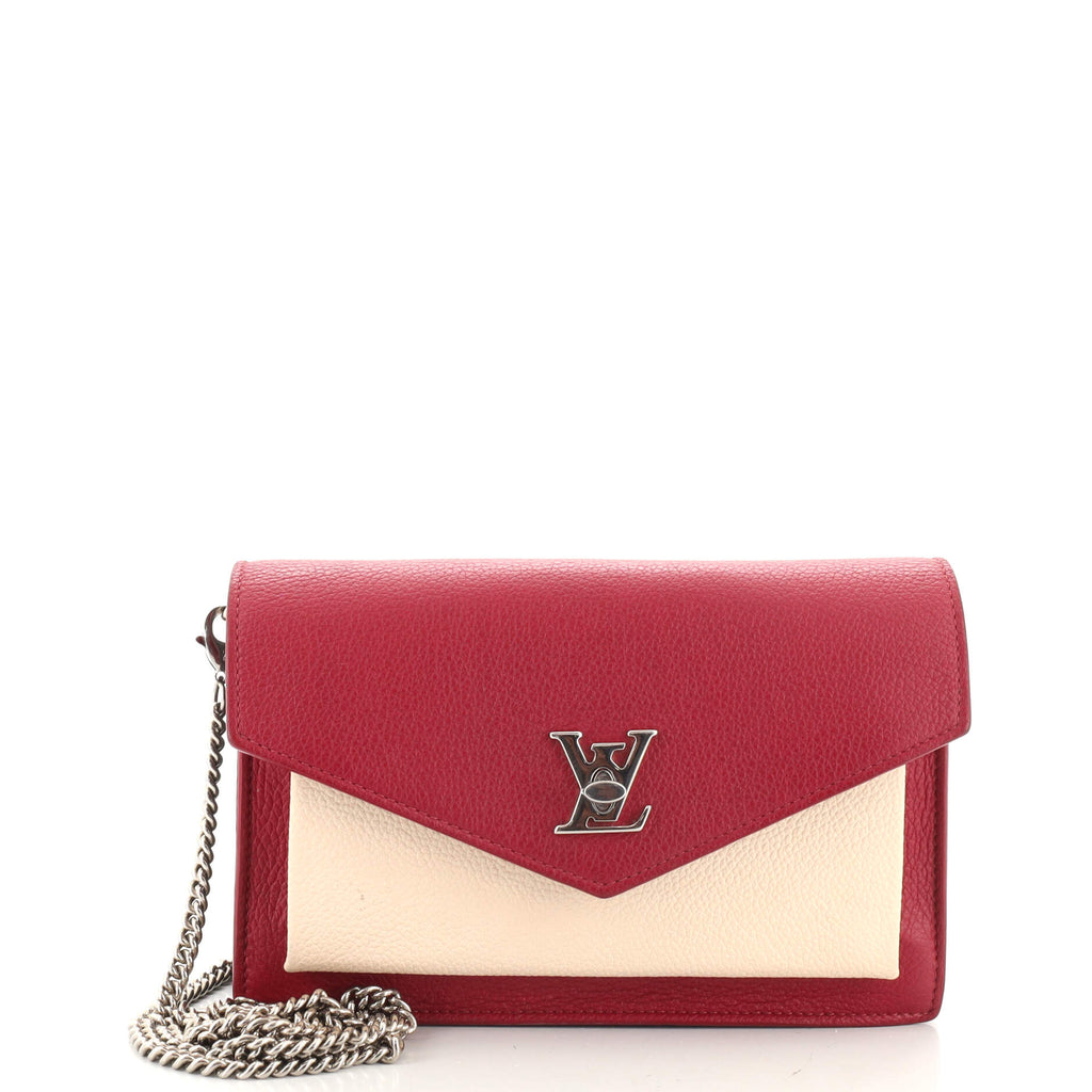 Louis Vuitton Mylockme Chain Pochette- Red