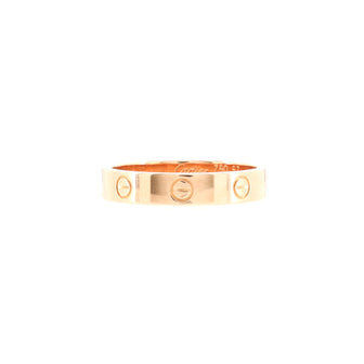 Cartier Love Wedding Band Ring 18K Rose Gold