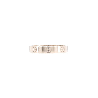 Cartier Love Wedding Band Ring 18K White Gold
