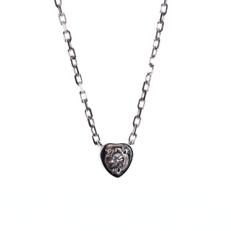 Cartier Diamants Legers Heart Pendant Necklace 18K White Gold with Diamond