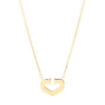 Cartier C Heart de Cartier Pendant Necklace 18K Yellow Gold