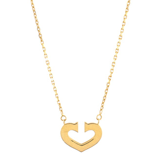 Cartier C Heart de Cartier Pendant Necklace 18K Yellow Gold