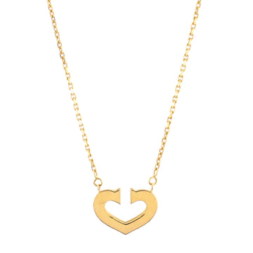 Cartier C Heart de Cartier Pendant Necklace 18K Yellow Gold