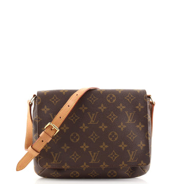 Louis Vuitton Musette Tango Handbag Monogram Canvas