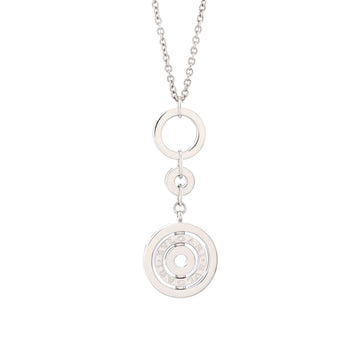 Bvlgari Astrale Cerchi Pendant Necklace 18K White Gold