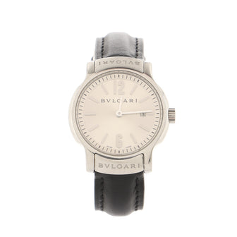 Bvlgari Solotempo Quartz Watch Stainless Steel and Leather 29