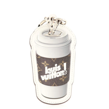 Louis Vuitton Everyday LV Cup Bag Charm and Keychain Leather and Monogram Canvas