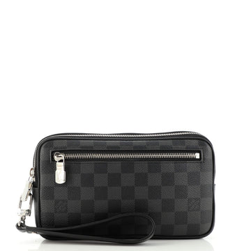 Louis Vuitton Alpha Clutch Damier Graphite