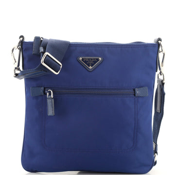 Prada Front Pocket Messenger Bag Tessuto Small