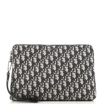 Christian Dior A5 Pouch Oblique Canvas