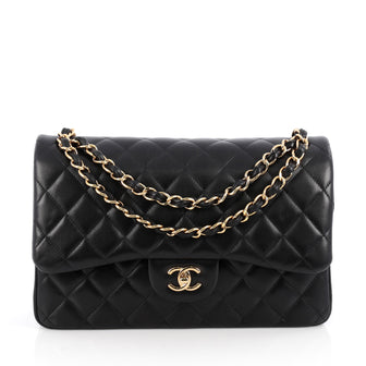 Chanel Classic Double Flap Bag Quilted Lambskin Jumbo 1783801