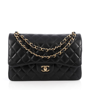 Chanel Classic Double Flap Bag Quilted Lambskin Jumbo 1783801