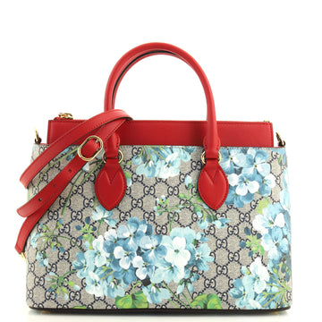 Gucci Linea A Convertible Tote (Outlet) Blooms Print GG Coated Canvas Small