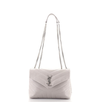 Saint Laurent LouLou Shoulder Bag Matelasse Chevron Leather Small