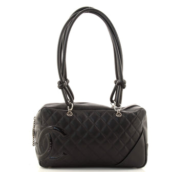 Chanel Cambon Bowler Bag Quilted Leather Medium