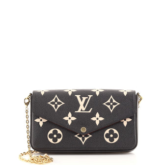 Louis Vuitton Felicie Pochette Bicolor Monogram Empreinte Giant
