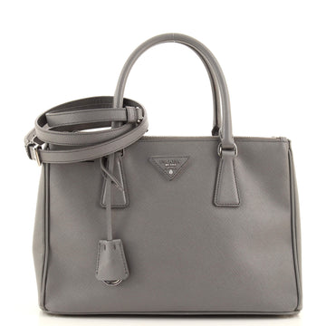 Prada Double Zip Lux Tote Saffiano Leather Medium