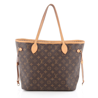 Louis Vuitton Neverfull Tote Monogram Canvas MM Brown 1785402