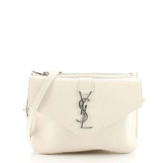 Saint Laurent Classic Monogram Tri-Pocket Crossbody Bag Leather