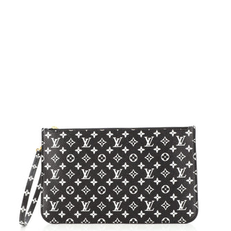 Louis Vuitton Neverfull Pochette Limited Edition Jungle Monogram Giant Large