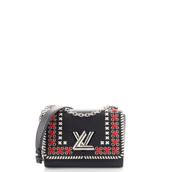 Louis Vuitton Twist Handbag Whipstitch Epi Leather MM