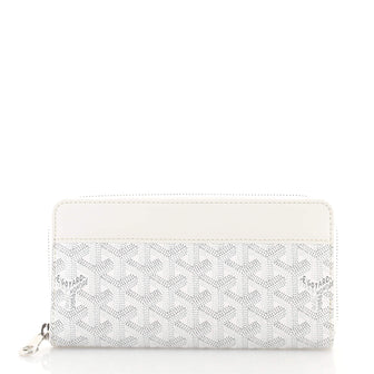 Goyard Matignon Zip Wallet Coated Canvas with Leather
