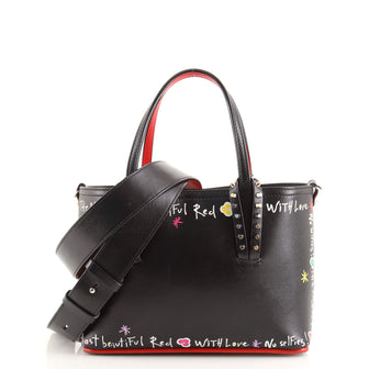 Christian Louboutin Cabata East West Tote Printed Leather Mini