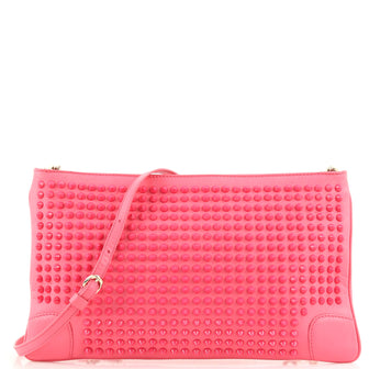 Christian Louboutin Loubiposh Clutch Spiked Leather