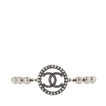 Chanel Circle CC Bracelet Metal and Faux Pearls